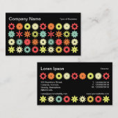 Carte De Visite Cogs - Couleurs 04 (Devant / Derrière)