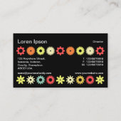 Carte De Visite Cogs - Couleurs 04 (Dos)