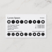 Carte De Visite Cogs - Noir et Blanc (Dos)