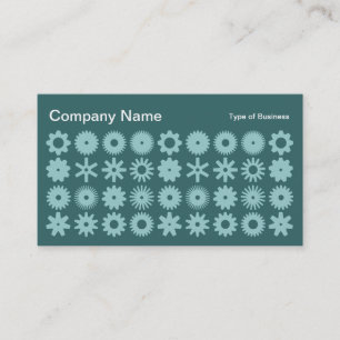 Carte De Visite Cogs - Nuances de Vert