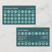 Carte De Visite Cogs - Tons verts (Devant / Derrière)