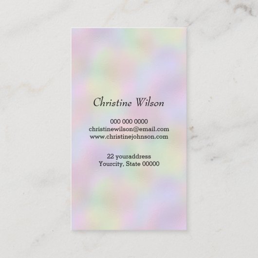 Carte De Visite coiffeur (Dos)