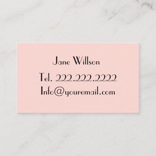 Carte De Visite Coiffeur (Dos)