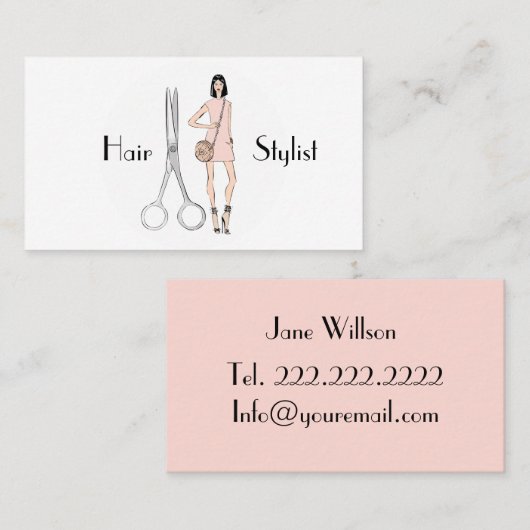 Carte De Visite Coiffeur (Devant / Derrière)