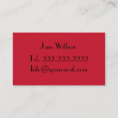 Carte De Visite Coiffeur (Dos)