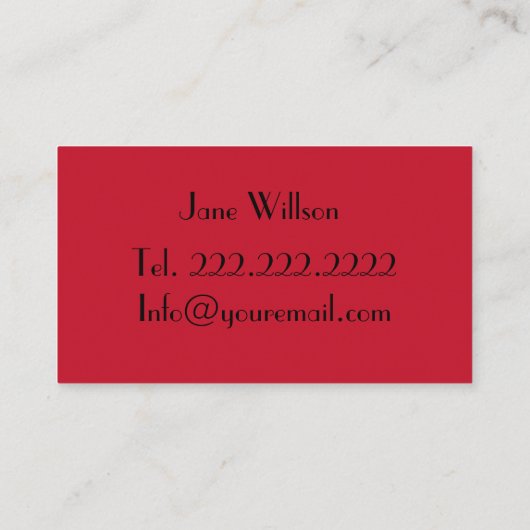 Carte De Visite Coiffeur (Dos)