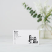 Carte De Visite coiffeur (Debout devant)