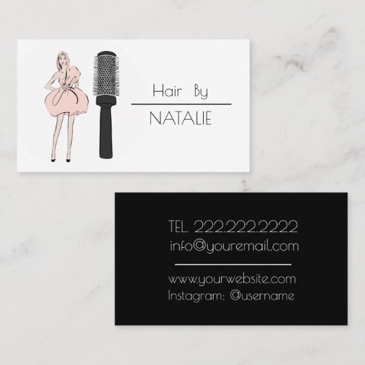 Carte De Visite Coiffeur (Devant / Derrière)