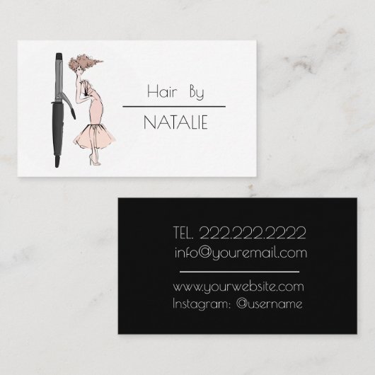 Carte De Visite Coiffeur (Devant / Derrière)