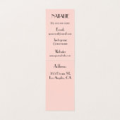 Carte De Visite Coiffeur (Intérieur déplié)