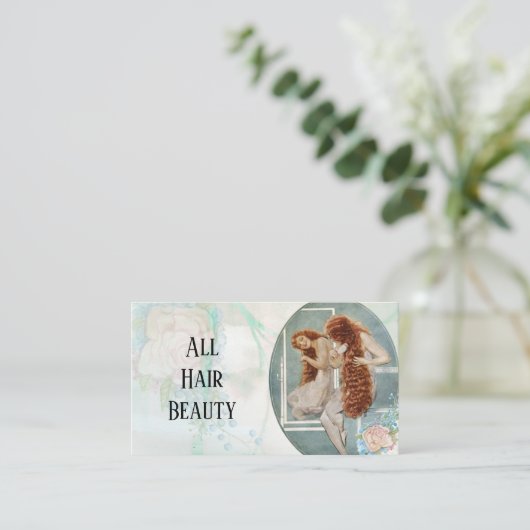 Carte De Visite Coiffeur (Debout devant)