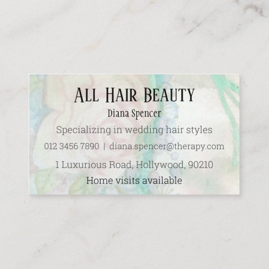 Carte De Visite Coiffeur (Dos)