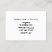 Carte De Visite ✂️ Coiffeur Barber (Dos)