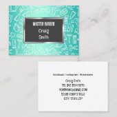 Carte De Visite ✂️ Coiffeur Barber (Devant / Derrière)