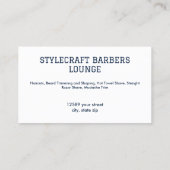 Carte De Visite Coiffeur Barbier (Dos)
