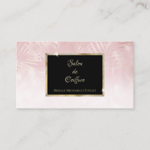 Carte De Visite Coiffeur Blush Gold