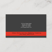 Carte De Visite Coiffeur (brique) (Dos)