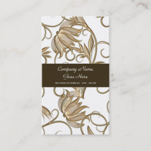 Carte De Visite Coiffeur Brown de spa de salon