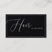 Carte De Visite Coiffeur Calligraphie Moderne (Devant)