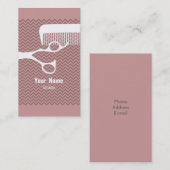 Carte De Visite Coiffeur Chevron (Devant / Derrière)