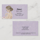 Carte De Visite Coiffeur choisir la couleur arrière - plan (Devant / Derrière)