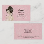 Carte De Visite Coiffeur choisir la couleur arrière - plan (Devant / Derrière)