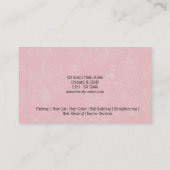 Carte De Visite Coiffeur choisir la couleur arrière - plan (Dos)