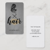 Carte De Visite Coiffeur | Ciseaux | Salon de coiffure (Devant / Derrière)
