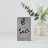 Carte De Visite Coiffeur | Ciseaux | Salon de coiffure (Debout devant)