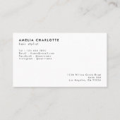 Carte De Visite Coiffeur Code QR de réservation en ligne moderne (Dos)