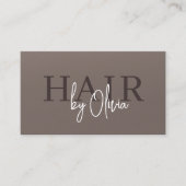 Carte De Visite Coiffeur Code QR Neutre Mat Soft Touch (Devant)