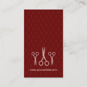 Carte De Visite Coiffeur Coiffeur - Retro Vintage (Dos)