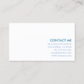 Carte De Visite Coiffeur Coiffeur Salon de coiffure (Dos)