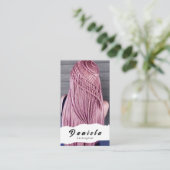 Carte De Visite Coiffeur / Coiffeuse (Debout devant)