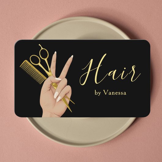 Carte De Visite Coiffeur Coiffeuse Salon de Coiffure Luxe