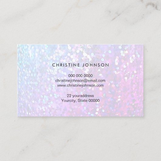 Carte De Visite coiffeur de bokeh (Dos)