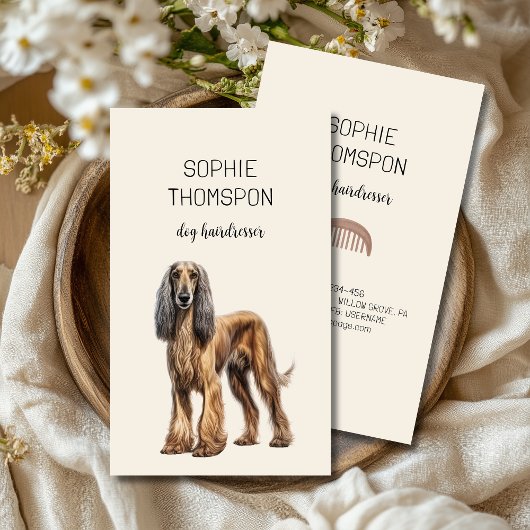 Carte De Visite Coiffeur de chiens