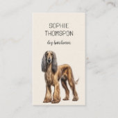 Carte De Visite Coiffeur de chiens (Devant)