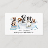 Carte De Visite Coiffeur de chiens et salon pour animaux de compag (Devant)