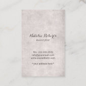 Carte De Visite Coiffeur de ciseaux d'antiquité Vintage (Dos)