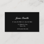 Carte De Visite Coiffeur de coiffeur d'impression de zèbre de (Dos)