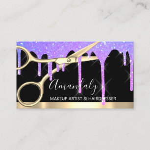 Carte De Visite Coiffeur de coiffure pour coiffeur pour ciseaux Co