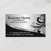 Carte De Visite Coiffeur de femme de silhouette (Dos)