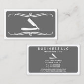 Carte De Visite coiffeur de mod (couleur personnalisable) (Devant / Derrière)