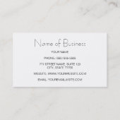 Carte De Visite Coiffeur de mod de Deco (Dos)