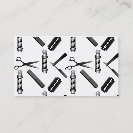 Carte De Visite Coiffeur de salon de coiffure (Dos)