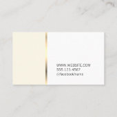 Carte De Visite Coiffeur élégant (Dos)