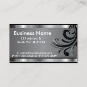 Carte De Visite Coiffeur élégant de salon de femme (Dos)