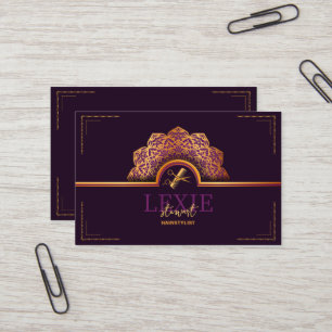 Carte De Visite Coiffeur Élégant et Raffiné - Programme de Parrain