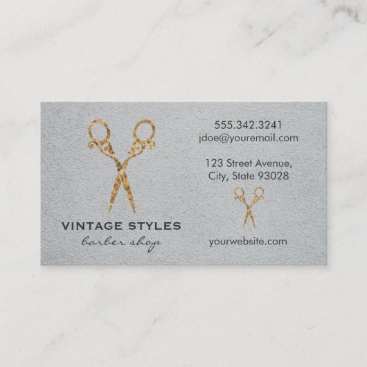 Carte De Visite Coiffeur | Fancy Shears (Devant)